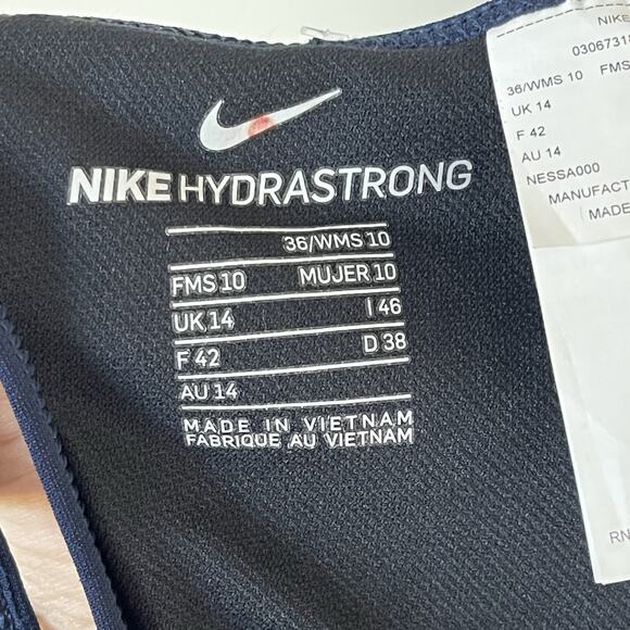 NWT Nike Swim Women's Performance Swimwear Navy Blue Size 10 NESSA000-440 - Picture 11 of 12